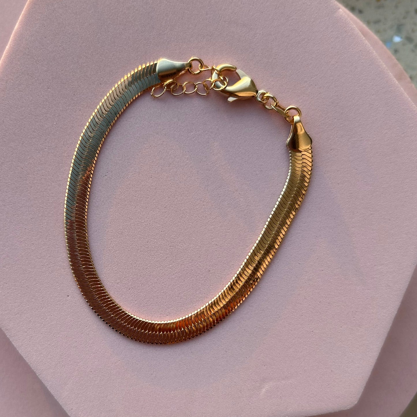 Thick Herringbone Bracelet