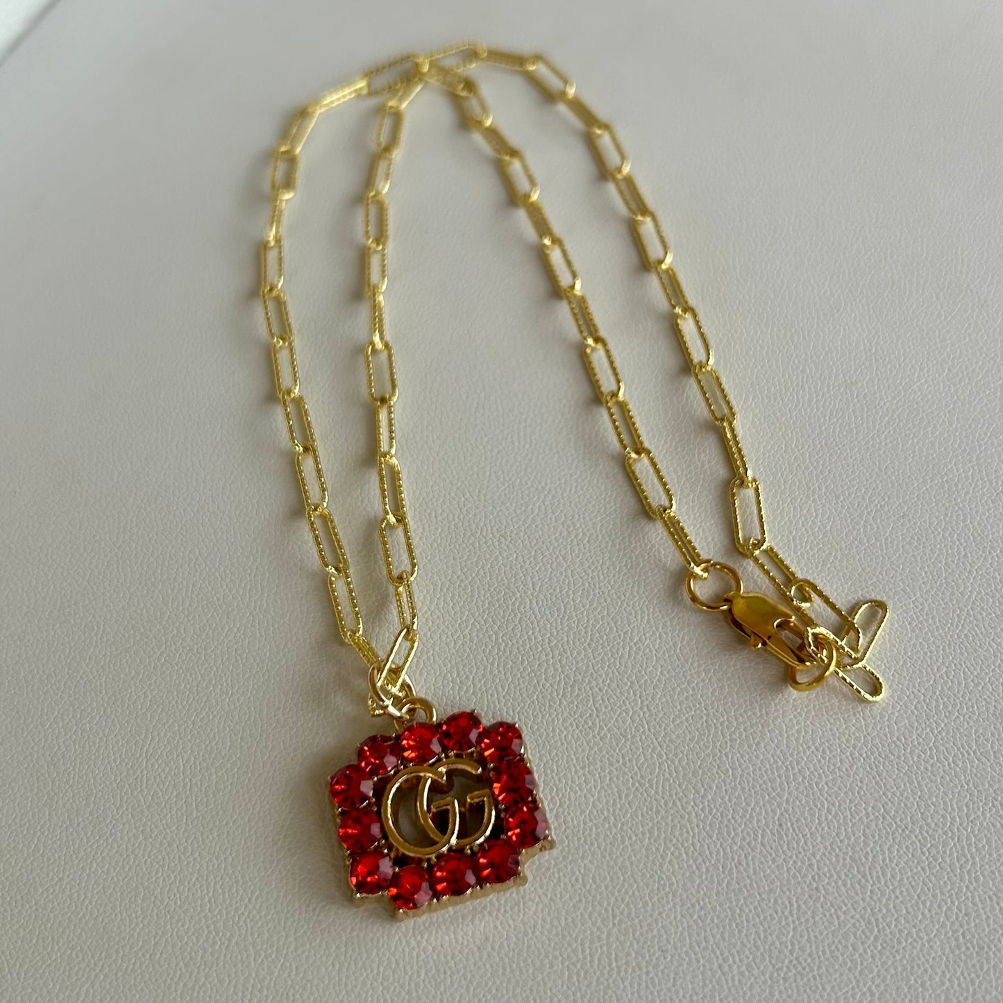 Necklace, Red Mini GG