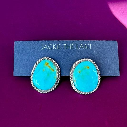 Earrings, Kingman Round Studs