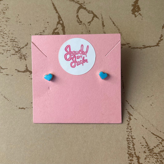 Earrings, Baby Heart Studs