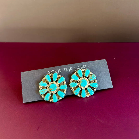 Earrings, Daisy Clusters