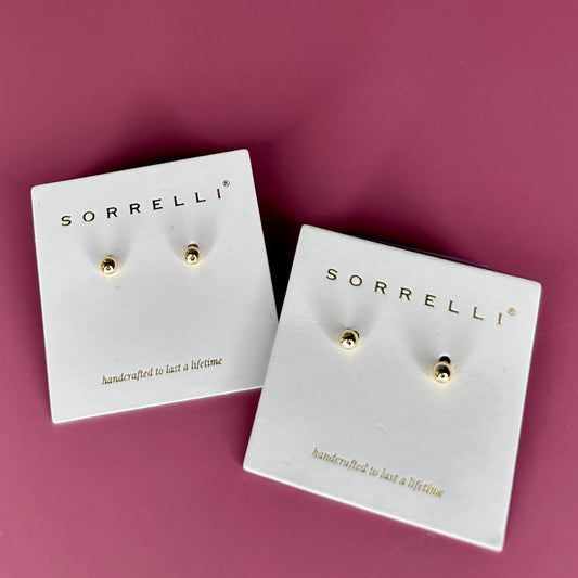 Earrings, Golden Hour Dot Studs