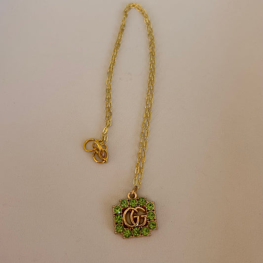 Necklace, Green Apple GG